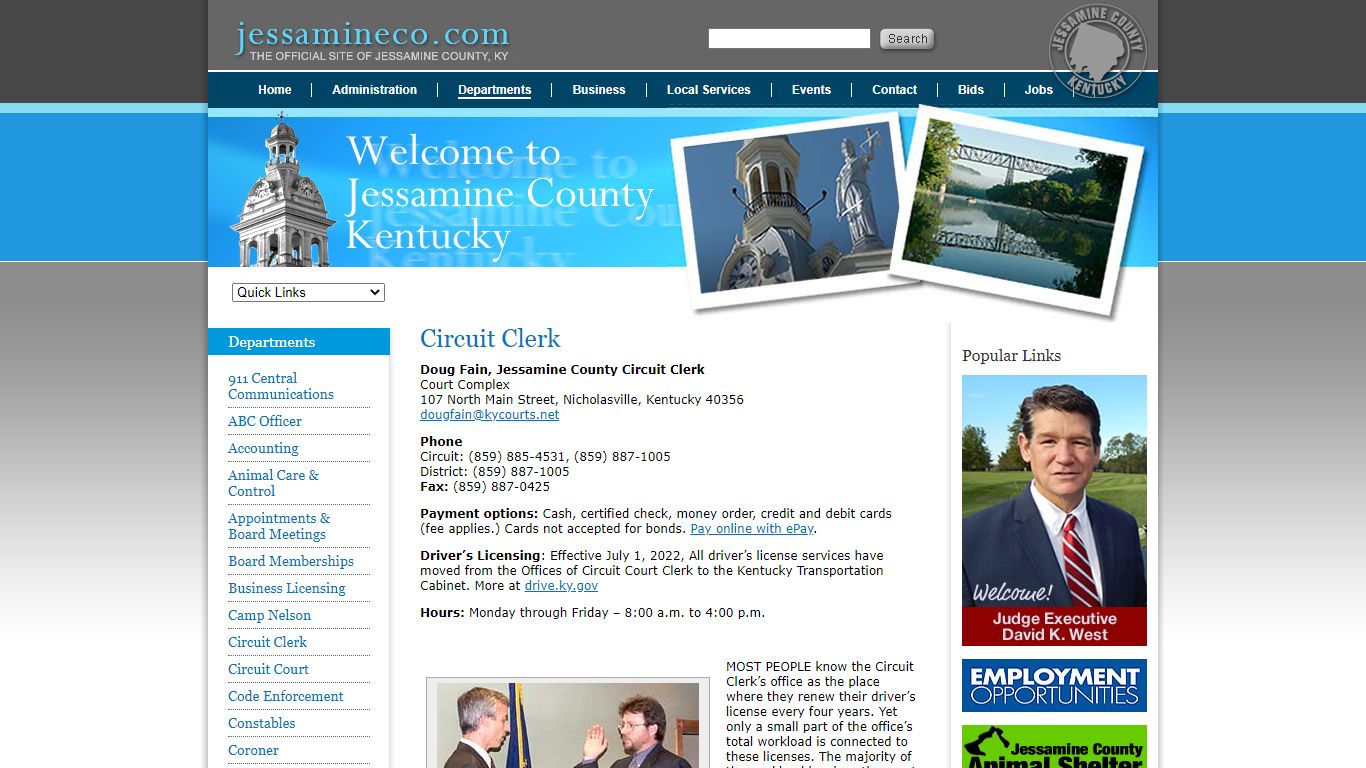 Jessamine County KentuckyCircuit Clerk | Jessamine County Kentucky